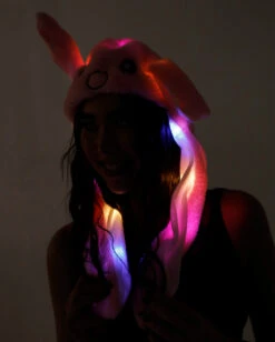 Glow Bunny LED Bucket Hat -iHeartRaves Shop Glow Bunny LED Bucket Hat Pink Glow