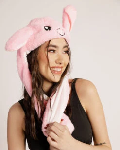 Glow Bunny LED Bucket Hat -iHeartRaves Shop Glow Bunny LED Bucket Hat Pink Side
