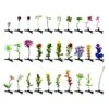 Groovy Garden Leaf & Flower Sprouts 30-pc Set -iHeartRaves Shop GroovyGardenLeaf FlowerSprouts30pcSet