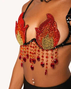Handle This Heat Festival Bra -iHeartRaves Shop Handle this Heat Carnival Bra Detail