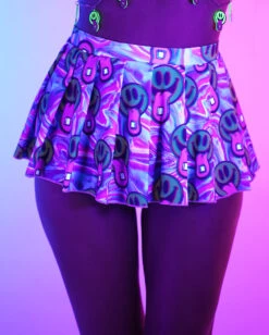 Happy Hour Mini Skater Skirt