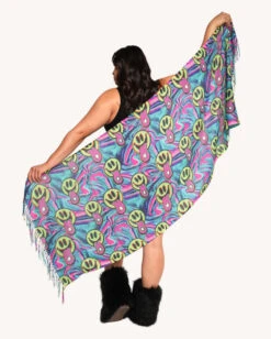 Happy Hour Acid Smiley Pashmina