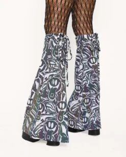 Happy Hour White Reflective Sleeve & Boot Cover Set -iHeartRaves Shop Happy Hour White Reflective Sleeve Boot Cover Set Back