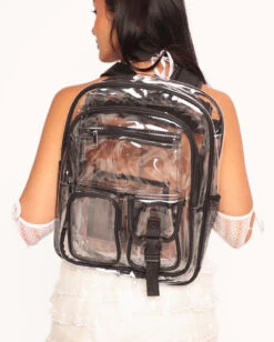 Happy Place Clear Backpack