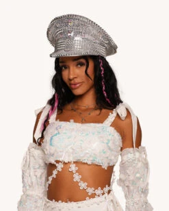 Heaven's Forever Floral Shoulder Tie Top With Sleeves -iHeartRaves Shop Heaven s Forever Floral Shoulder Tie Top Front