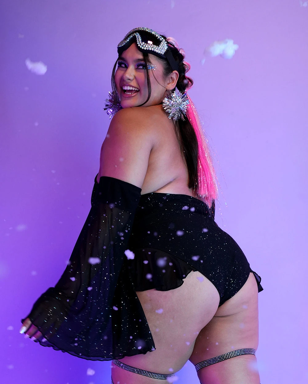 Holo Star Mesh Halter Bodysuit Set 9 Holo Star Mesh Halter Bodysuit Set - Image 7