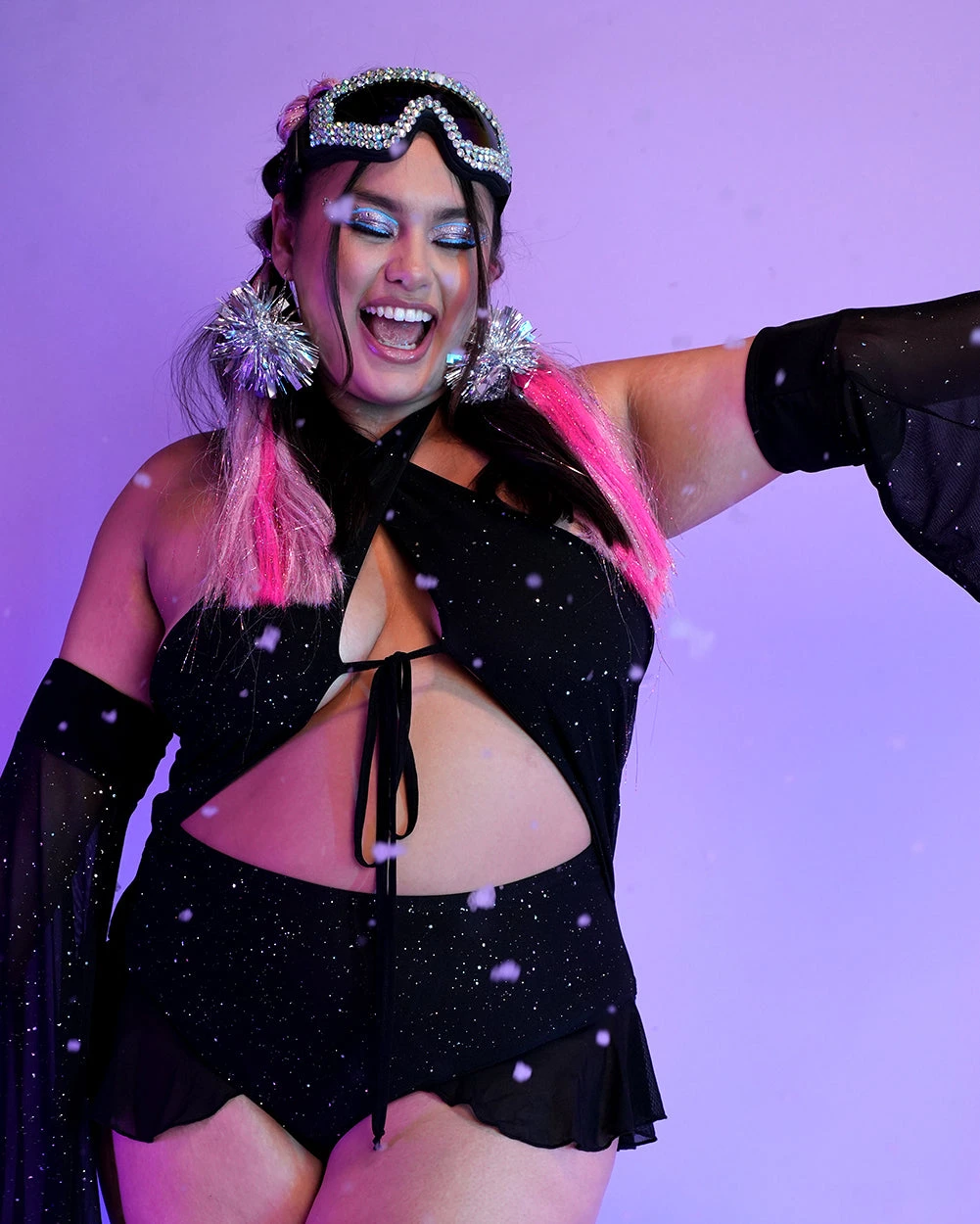 Holo Star Mesh Halter Bodysuit Set 11 Holo Star Mesh Halter Bodysuit Set - Image 9