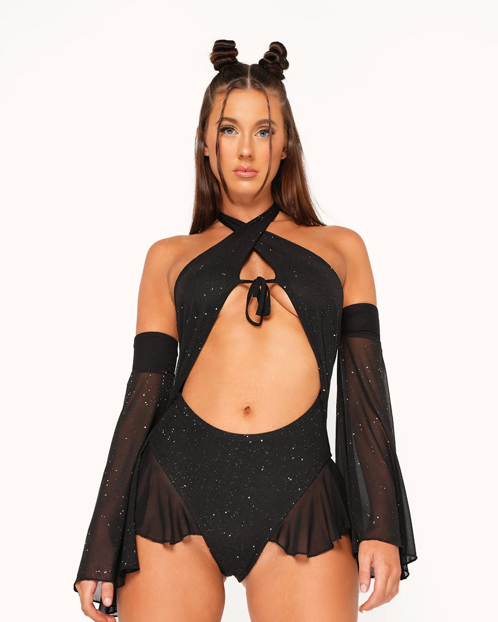 Holo Star Mesh Halter Bodysuit Set 7 Holo Star Mesh Halter Bodysuit Set - Image 5