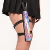 Hologlow Strap & Clip-on Fan Holster -iHeartRaves Shop Hologlow 2 in 1 Strap Clip on Fan Holster Side
