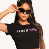 I Like It Hard Cropped Tee -iHeartRaves Shop I Like It HardCropped Tee Front