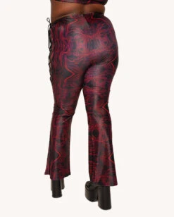 Infinite Matrix Bell Bottoms -iHeartRaves Shop Infinite Matrix Bell Bottoms C1 Front