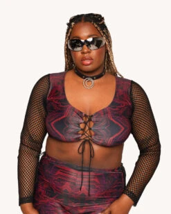 Infinite Matrix Criss Cross Top -iHeartRaves Shop Infinite Matrix Criss Cross Top Plus Front a0740d43 9f89 40a6 8883 a7d49f575f9a