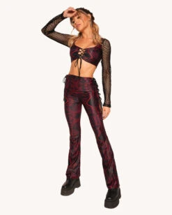 Infinite Matrix Bell Bottoms -iHeartRaves Shop Infinite Matrix Criss Cross Top Full