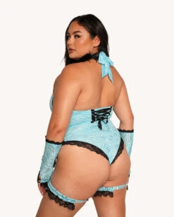 Jami Jones X IHR Lace Me Up Bodysuit -iHeartRaves Shop Jami Jones x iHR Lace Me Up Bodysuit C1 Back