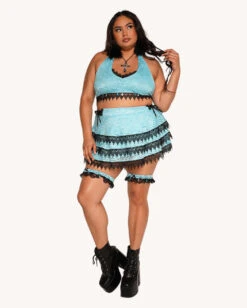 Jami Jones X IHR Lace Me Up Skirt -iHeartRaves Shop Jami Jones x iHR Lace Me Up Halter Top C1 Full e8a1034c eb92 4e77 b5ee ddbb7edf4c21