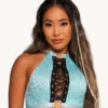 Jami Jones X IHR Lace Me Up O-Ring Top -iHeartRaves Shop Jami Jones x iHR Lace Me Up O Ring Top Front