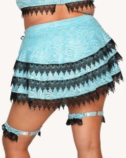 Jami Jones X IHR Lace Me Up Skirt -iHeartRaves Shop Jami Jones x iHR Lace Me Up Skirt C1 Back