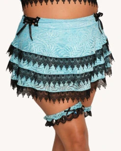 Jami Jones X IHR Lace Me Up Skirt -iHeartRaves Shop Jami Jones x iHR Lace Me Up Skirt C1 Front