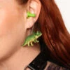 Jurassic Bite Dino Earplug Earrings 1 Jurassic Bite Dino Earplug Earrings -iHeartRaves Shop Jurassic Bite Dino Earplugs