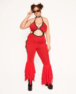 Kandi Diva X IHR Locked & Loaded Jumpsuit -iHeartRaves Shop Kandi Diva x iHR Locked Loaded Jumpsuit Full C1 Front