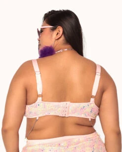 Katie Kayyyy X IHR Pastel Prism Top -iHeartRaves Shop Katie Kayy x iHR Pastel Prism Top C1 Baby Pink Back