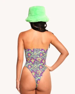 Leblunt X IHR Love Vortex Bodysuit -iHeartRaves Shop Leblunt x iHR Love Vortex Bodysuit Back