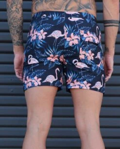 Lost In Paradise Flamingo Shorts -iHeartRaves Shop Lost in Paradise Flamingo Shorts Back