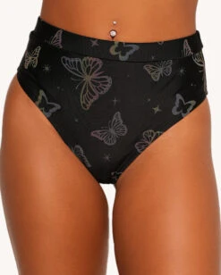 Lucid Flight Rainbow Reflective Shorts -iHeartRaves Shop Lucid Flight Rainbow Reflective Shorts Front