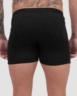 Hidden Pocket Men's Boxer Briefs 21 Hidden Pocket Men's Boxer Briefs -iHeartRaves Shop Mens StashBoxer Black Back