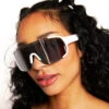Mystique Mirror Glasses 1 Mystique Mirror Glasses -iHeartRaves Shop Mystique Mirror Glasses Silver Front