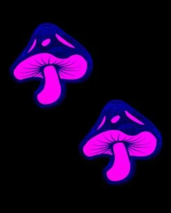 Pastease Neon Glitter Mushroom Pasties