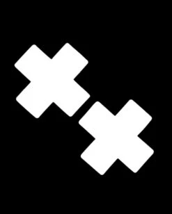 Neva Nude White Reflective Cross Pasties