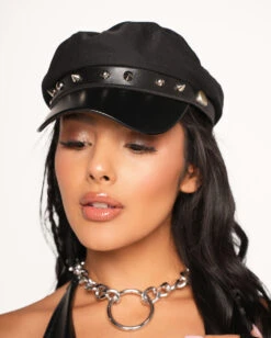 Outlaw Studded Biker Hat