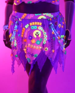 Pixxie Stixx X IHR Kandi Trip Skirt -iHeartRaves Shop Pixxie Stixx x iHR Kandi Trip Skirt C1 UV