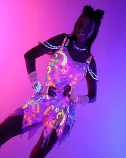 Pixxie Stixx X IHR Kandi Trip Skirt -iHeartRaves Shop Pixxie Stixx x iHR Kandi Trip Top Lifestyle UV 9d85e3e1 af2b 468f 8f2b bc57054b1785