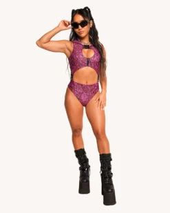 Post-Apocalyptic Bodysuit -iHeartRaves Shop Post Apocalyptic Bodysuit with Sleeves Full