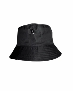 Power Surge Silver Reflective Bucket Hat With Stash Pocket -iHeartRaves Shop Power Surge Silver Reflective Bucket Hat back