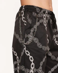 Power Surge Silver Reflective Men's Pants -iHeartRaves Shop Power Surge Silver Reflective Men s Pants Detail