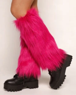 Pretty Privilege Fluffy Leg Warmers -iHeartRaves Shop Pretty Privilege Furry Leg Warmers NP Side2