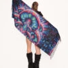 Psychedelic World Mushroom Pashmina -iHeartRaves Shop Psychedelic World Mushroom Pashmina Front