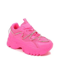 Quantum Leap Platform Sneakers -iHeartRaves Shop Quantum Leap Platform Sneakers Pink