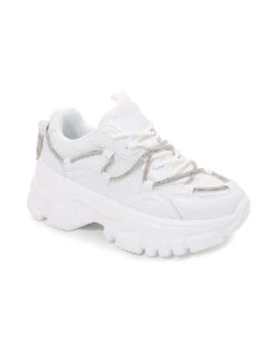 Quantum Leap Platform Sneakers -iHeartRaves Shop Quantum Leap Platform Sneakers White