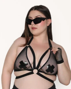 Rave On Fishnet Halter Top -iHeartRaves Shop Rave On Fishnet Halter Top C1 Fr