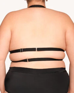 Rave On Halter Top - Black -iHeartRaves Shop Rave On Halter Top Black C1 Back