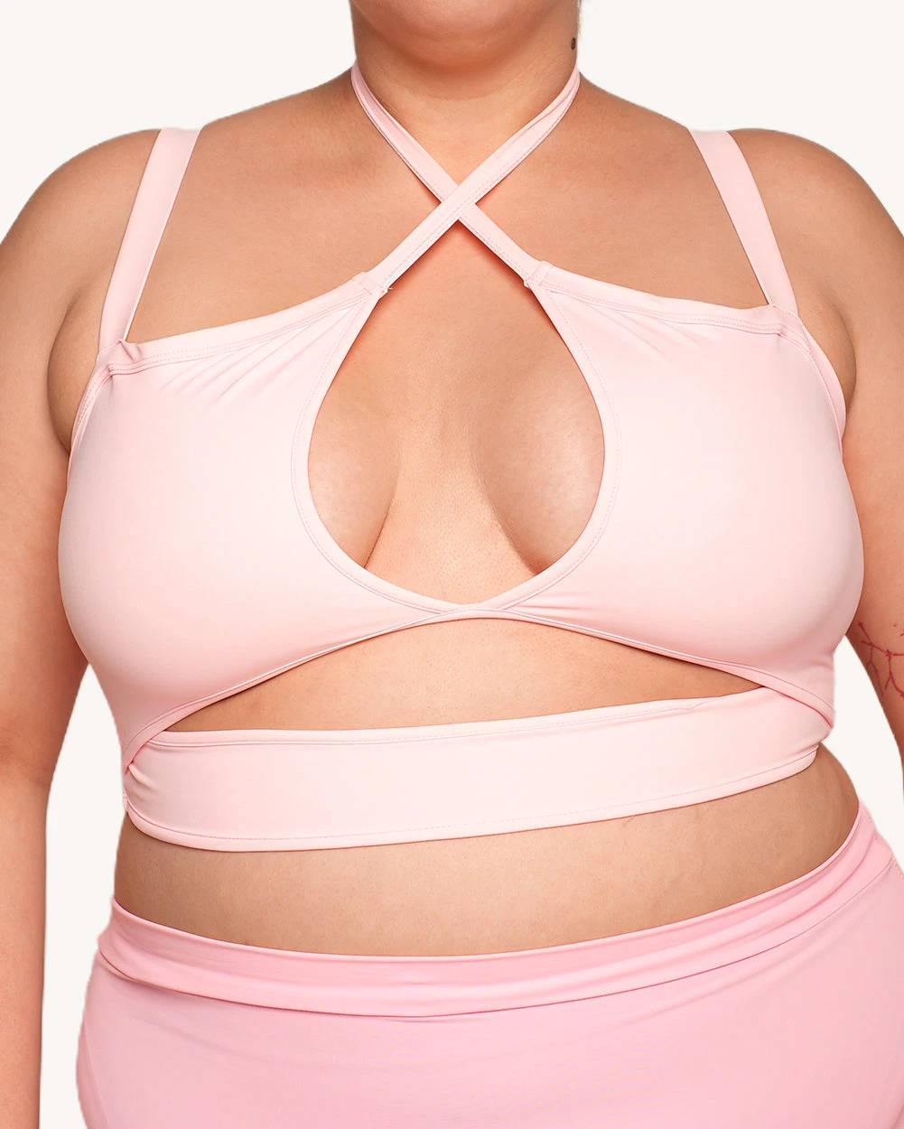 Rave & Repeat Halter Top - Baby Pink 7 Rave & Repeat Halter Top - Baby Pink - Image 5