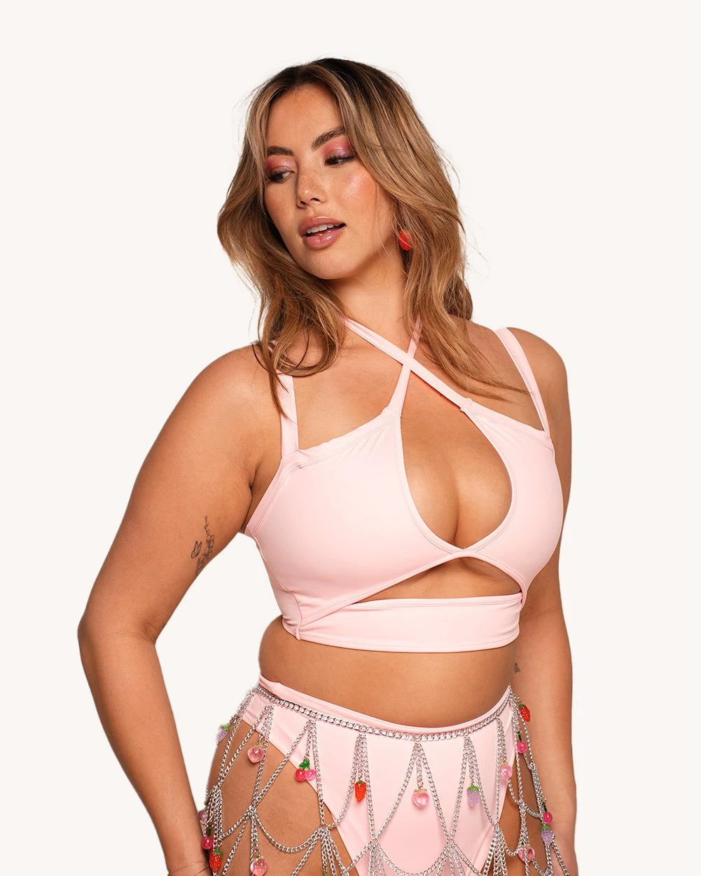 Rave & Repeat Halter Top - Baby Pink 6 Rave & Repeat Halter Top - Baby Pink - Image 4