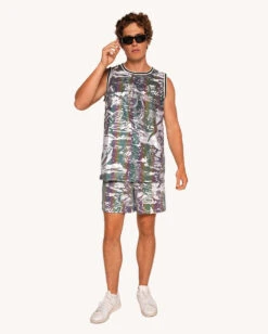 Reckless Men's Reflective Jersey -iHeartRaves Shop Reckless Men s Reflective Jersey Full