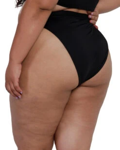 Recycled Fabric Malibu BB High Cut Bottoms -iHeartRaves Shop Recycled Fabric Malibu BB High Cut Bottoms Bl Bk