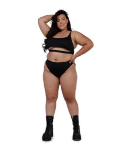 Recycled Fabric Malibu BB High Cut Bottoms -iHeartRaves Shop Recycled Fabric Malibu BB High Cut Bottoms Bl Fu