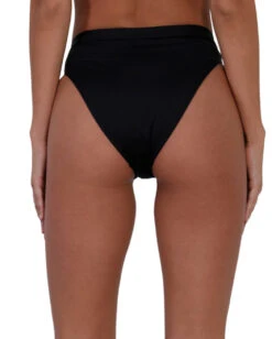 Recycled Fabric Malibu BB High Cut Bottoms -iHeartRaves Shop Recycled Fabric Malibu BB High Cut Bottoms Blk Bk